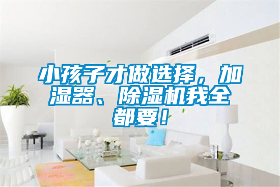 小孩子才做选择,加湿器、除湿机我全都要!