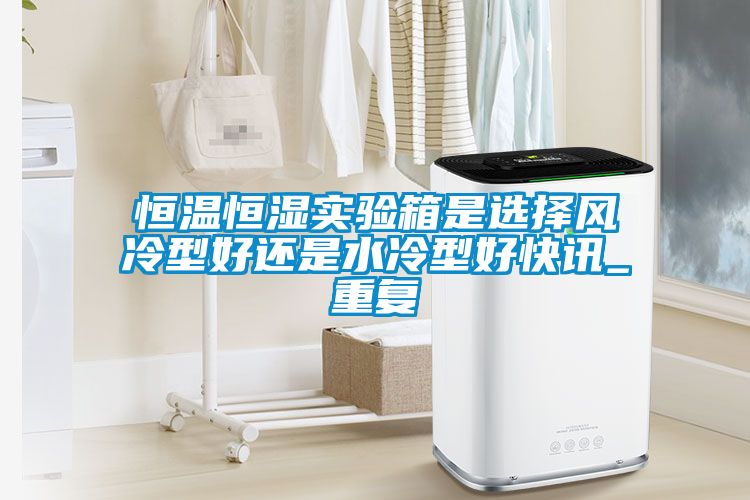 恒温恒湿实验箱是选择风冷型好还是水冷型好快讯_重复