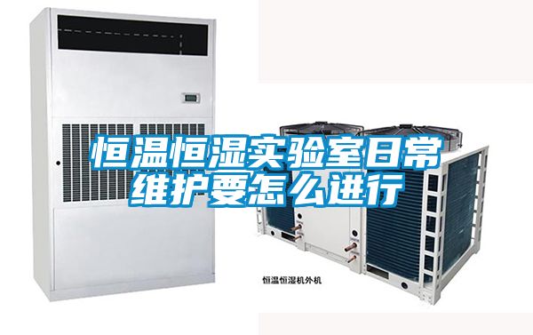 恒温恒湿实验室日常维护要怎么进行
