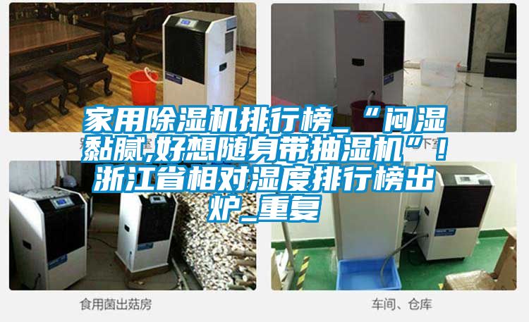 家用除湿机排行榜_“闷湿黏腻,好想随身带抽湿机”!浙江省相对湿度排行榜出炉_重复