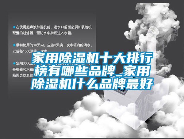 家用除湿机十大排行榜有哪些品牌_家用除湿机什么品牌最好