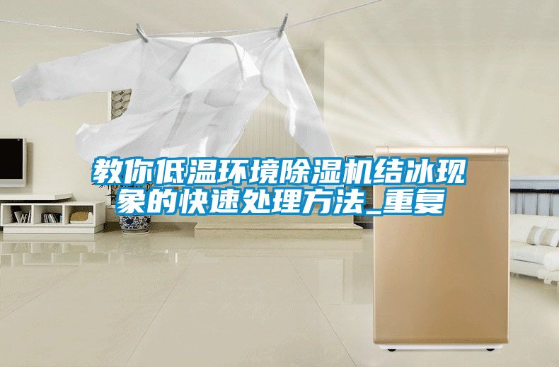 教你低温环境除湿机结冰现象的快速处理方法_重复
