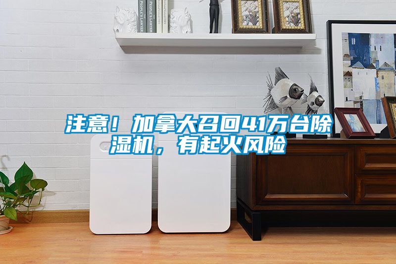 注意！加拿大召回41万台除湿机，有起火风险