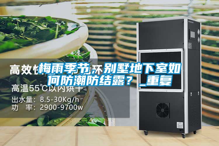 梅雨季节，别墅地下室如何防潮防结露？_重复