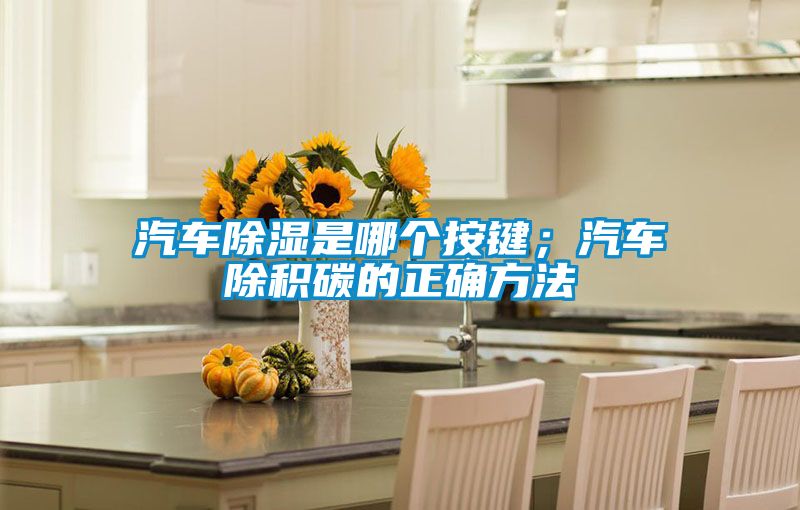 汽车除湿是哪个按键；汽车除积碳的正确方法