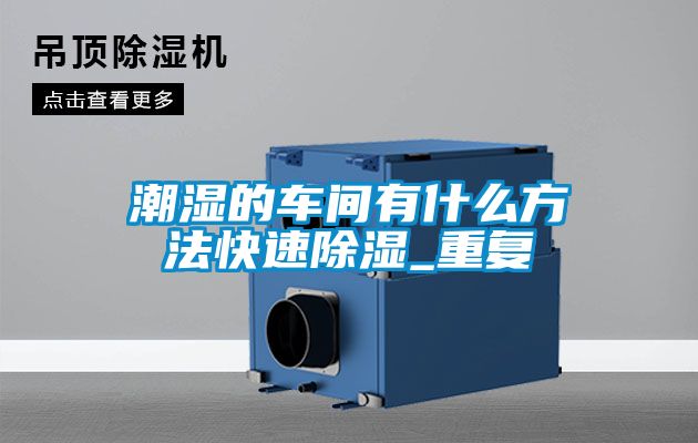 潮湿的车间有什么方法快速除湿_重复