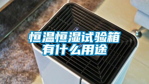 恒温恒湿试验箱有什么用途