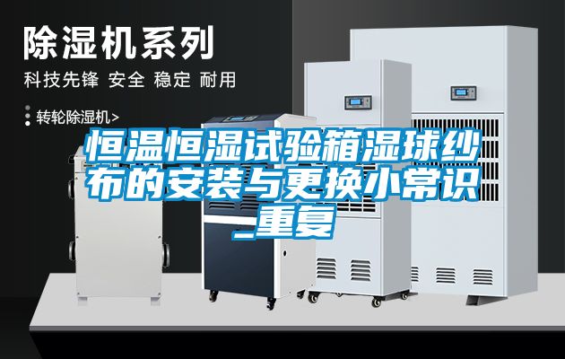 恒温恒湿试验箱湿球纱布的安装与更换小常识_重复