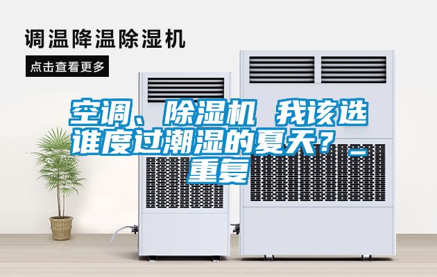空调、除湿机 我该选谁度过潮湿的夏天？_重复