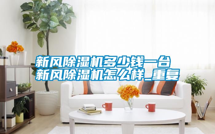 新风除湿机多少钱一台 新风除湿机怎么样_重复