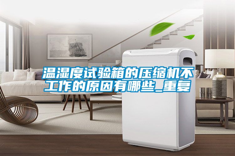 温湿度试验箱的压缩机不工作的原因有哪些_重复