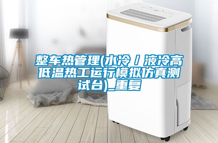 整车热管理(水冷／液冷高低温热工运行模拟仿真测试台)_重复