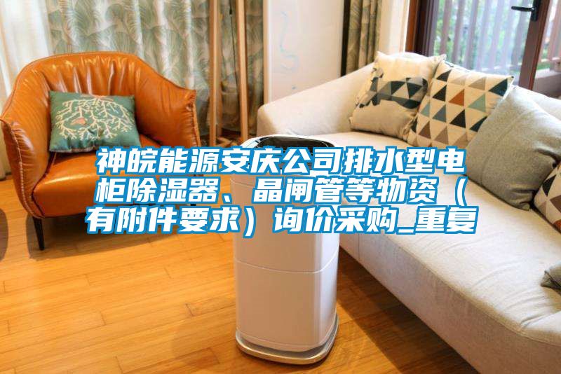 神皖能源安庆公司排水型电柜除湿器、晶闸管等物资（有附件要求）询价采购_重复