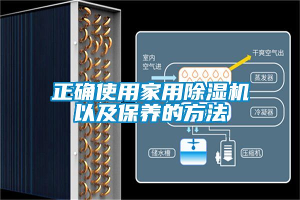 正确使用家用除湿机以及保养的方法