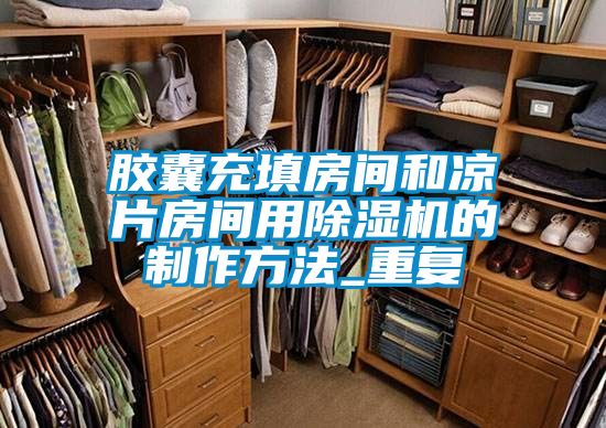 胶囊充填房间和凉片房间用除湿机的制作方法_重复