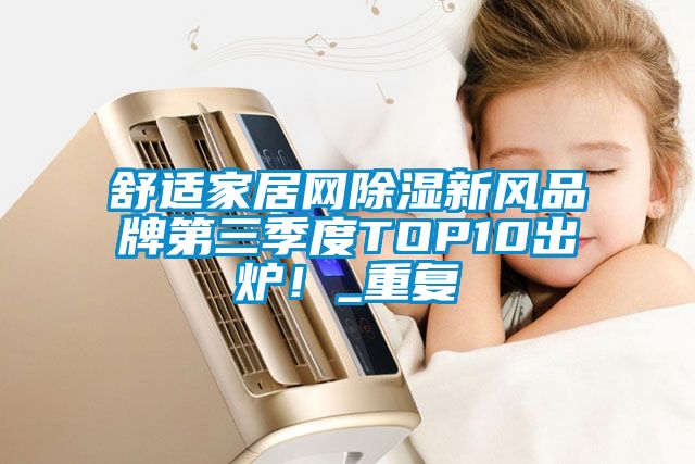 舒适家居网除湿新风品牌第三季度TOP10出炉！_重复