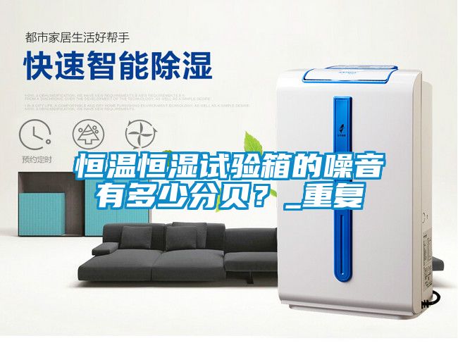 恒温恒湿试验箱的噪音有多少分贝？_重复