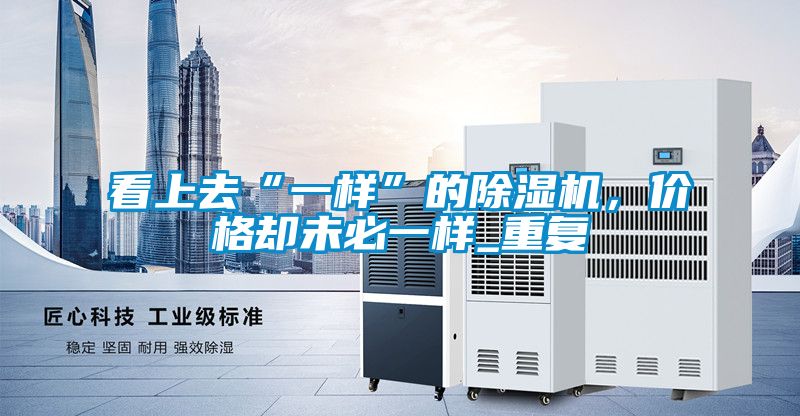 看上去“一样”的除湿机，价格却未必一样_重复