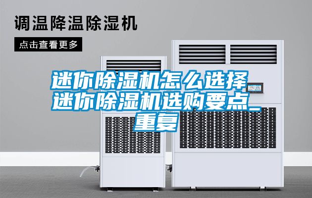 迷你除湿机怎么选择 迷你除湿机选购要点_重复