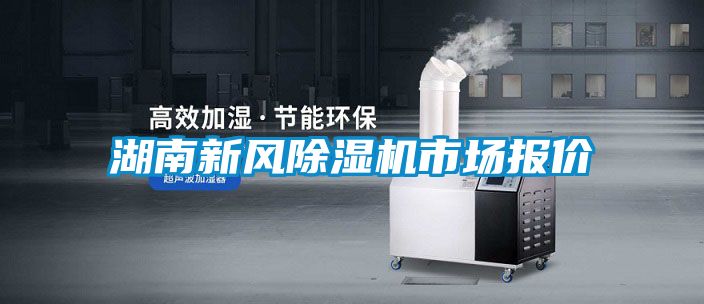 湖南新风除湿机市场报价