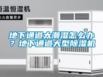 行业资讯地下通道太潮湿怎么办？地下通道大型除湿机
