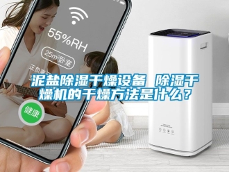 行业资讯泥盐除湿干燥设备 除湿干燥机的干燥方法是什么？