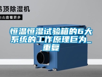 知识百科恒温恒湿试验箱的6大系统的工作原理巨为_重复