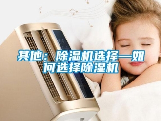 行业资讯其他：除湿机选择—如何选择除湿机