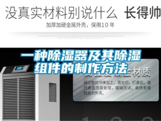 行业资讯一种除湿器及其除湿组件的制作方法