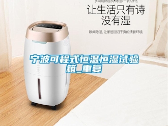 知识百科宁波可程式恒温恒湿试验箱_重复
