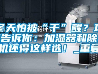 行业资讯冬天怕被“干”醒？攻略告诉你：加湿器和除湿机还得这样选！_重复