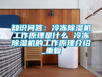 行业资讯知识问答：冷冻除湿机工作原理是什么 冷冻除湿机的工作原理介绍_重复