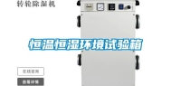 恒温恒湿环境试验箱