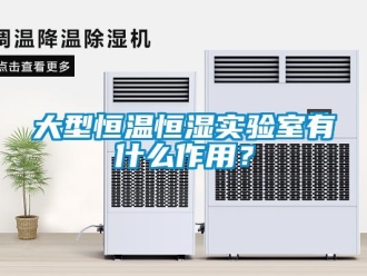 知识百科大型恒温恒湿实验室有什么作用？