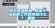烘干除湿原理 除湿干燥机的工作原理是什么？_重复