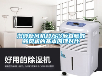 企业动态溶液新风机和双冷源直膨式新风机的基本原理对比