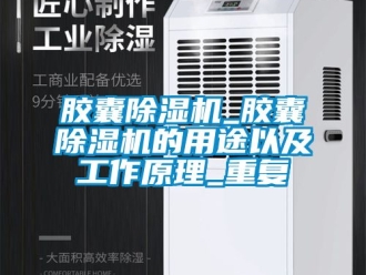 行业资讯胶囊除湿机_胶囊除湿机的用途以及工作原理_重复