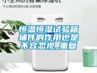 知识百科恒温恒湿试验箱辅件的作用也是不容忽视_重复