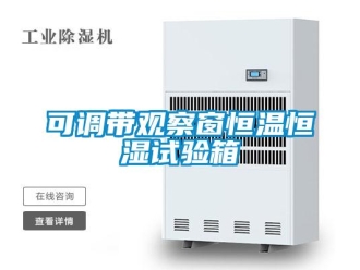 知识百科可调带观察窗恒温恒湿试验箱