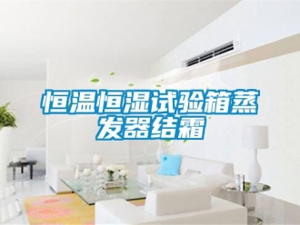知识百科恒温恒湿试验箱蒸发器结霜