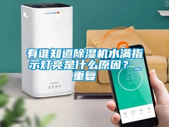 行业资讯有谁知道除湿机水满指示灯亮是什么原因？_重复