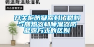 开关柜防凝露封堵材料与加热器和除湿器防凝露方式的区别