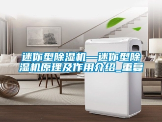 行业资讯迷你型除湿机—迷你型除湿机原理及作用介绍_重复
