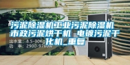 污泥除湿机工业污泥除湿机 市政污泥烘干机 电镀污泥干化机_重复