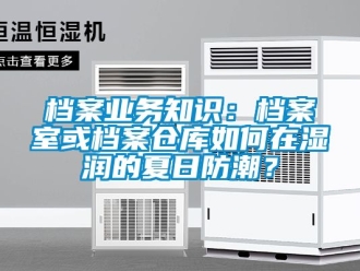 企业动态档案业务知识：档案室或档案仓库如何在湿润的夏日防潮？