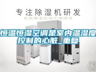 知识百科恒温恒湿空调是室内温湿度控制的心脏_重复