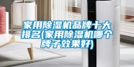 家用除湿机品牌十大排名(家用除湿机哪个牌子效果好)