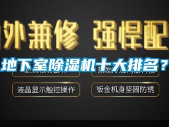 行业资讯地下室除湿机十大排名？
