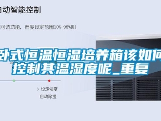 知识百科卧式恒温恒湿培养箱该如何控制其温湿度呢_重复