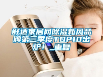 企业动态舒适家居网除湿新风品牌第三季度TOP10出炉！_重复